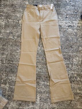 GAP Women's Flared Chino Pants - Beige